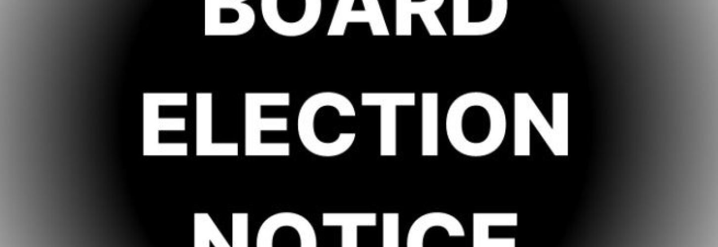 Board Election Notice Text