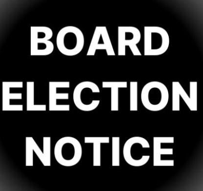 Board Election Notice Text
